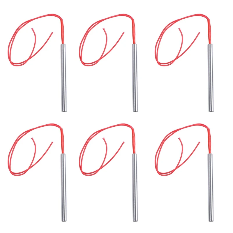 

6X Электрический сопротивление 220 В переменного тока 500 Вт Картридж нагреватель 10X120 мм