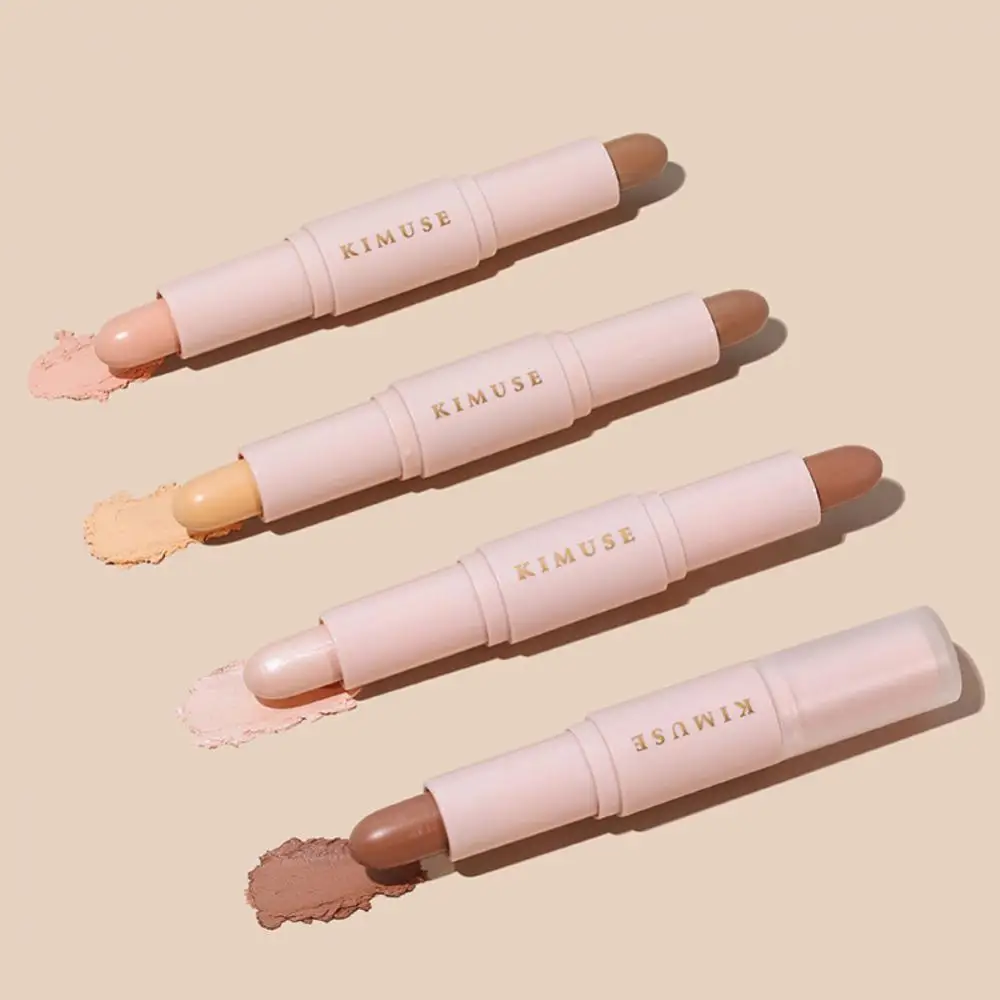 

Double Headed 3D Highlight Repair Stick Brighten Foundation Stick Makeup Face Shadow Contouring Bronzer Concealer Pen Lasting