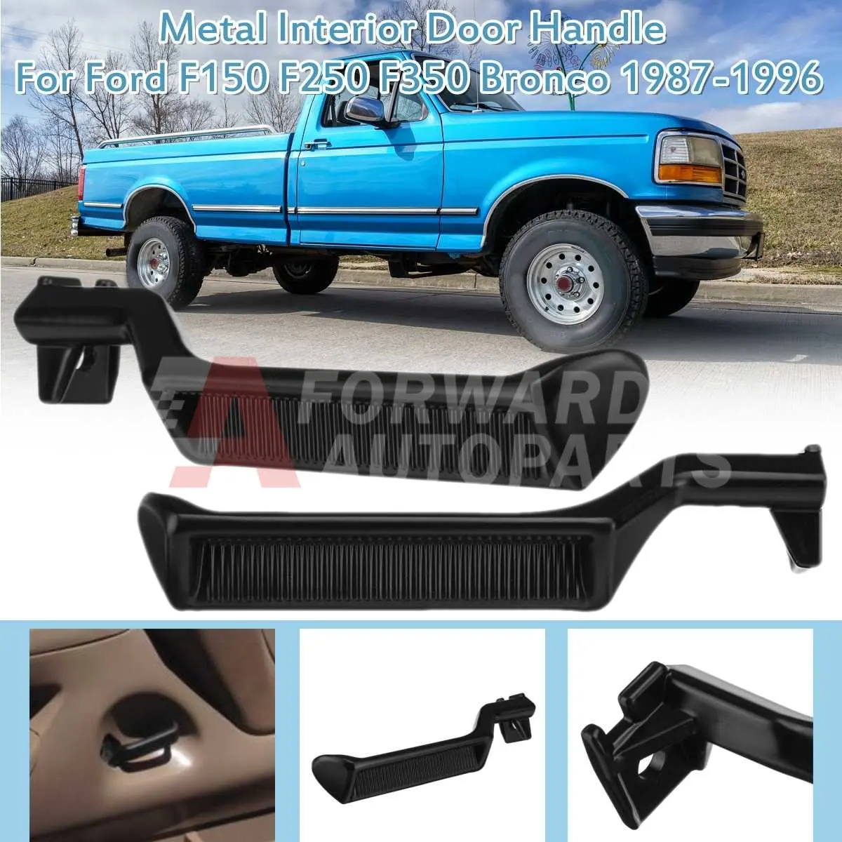 

Внутренняя дверная ручка автомобиля, дверной съемник, Накладка для Ford F150 F250 F350 F53 Bronco 1987-1996 E7TZ1522600A E7TZ1522601A