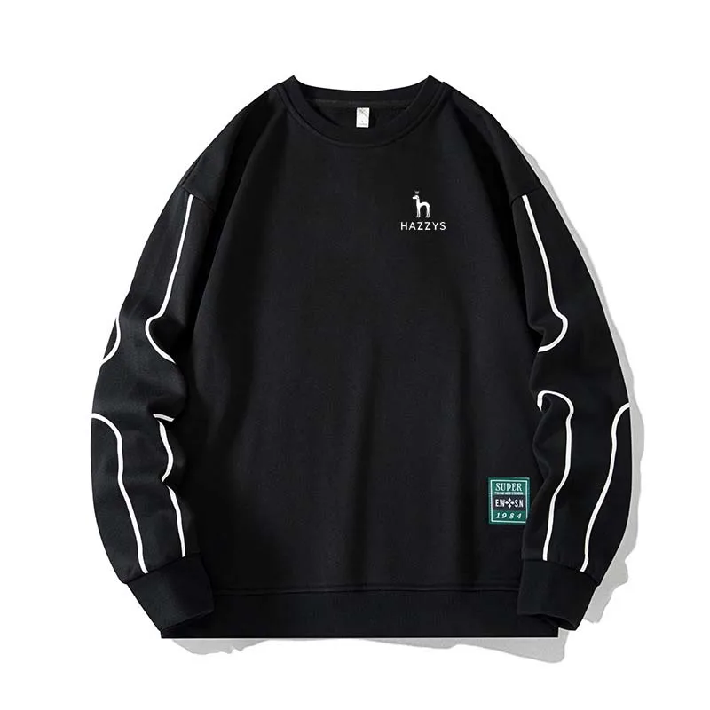 Men HAZZYS Golf Wear Men's Hoodies Hip Hop Spring Autumn Loose Pullover Streetwear O-Neck Casual Sweatshirt Big Size 8XL