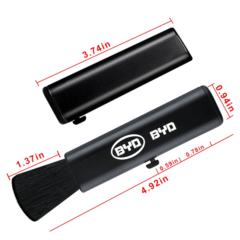 Щетка для чистки автомобиля выдвижная маленькая шерстяная щетка с пластиковой