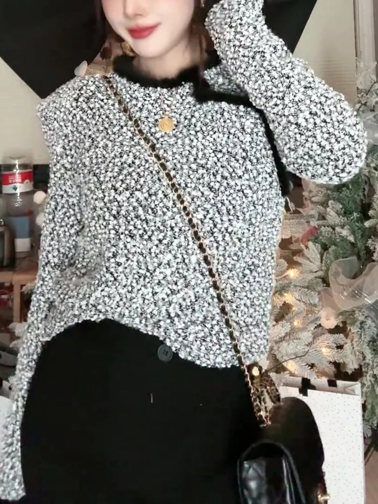 Популярные в этом году серые блестящие рубашки женские осенне-зимние новые