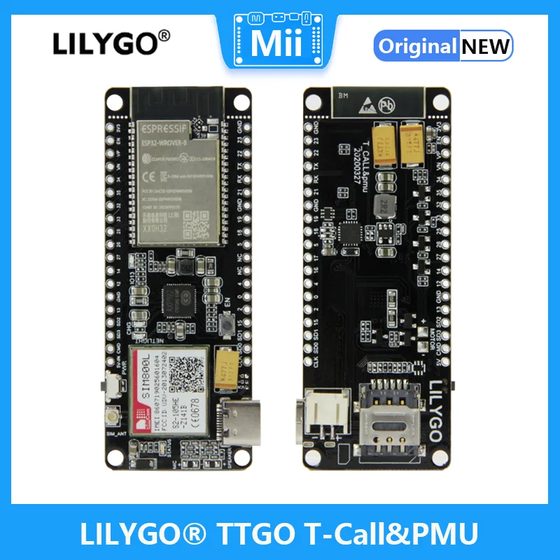 

LILYGO®Плата разработки TTGO T-Call & PMU ESP32 SIM800L CH9102, плата для разработки беспроводного модуля Wi-Fi Bluetooth, AXP192