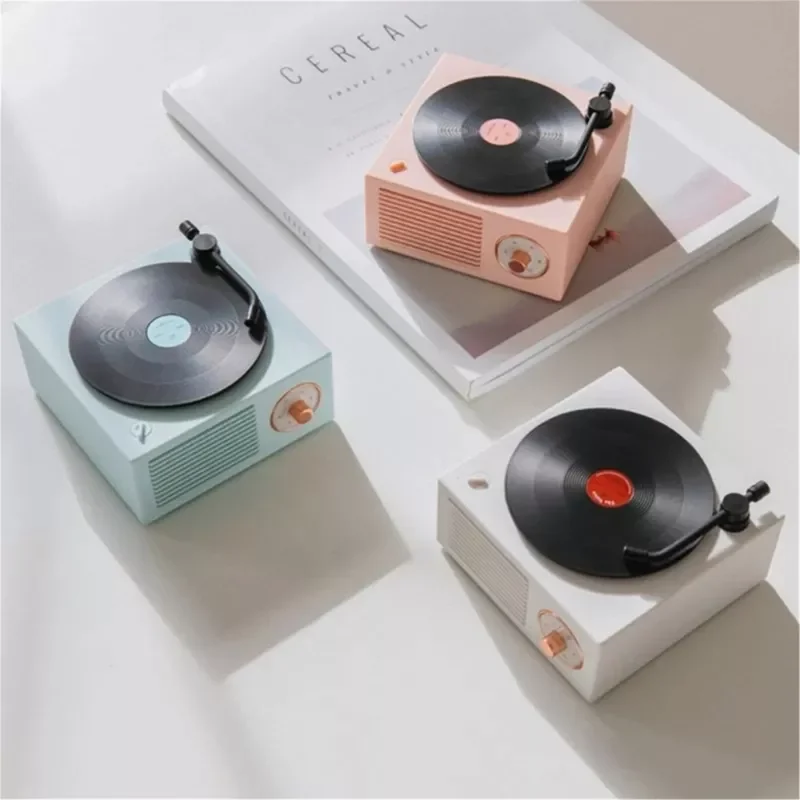 

Retro Vinyl Record Bluetooth Speaker Rotating Record Player Stress Relief