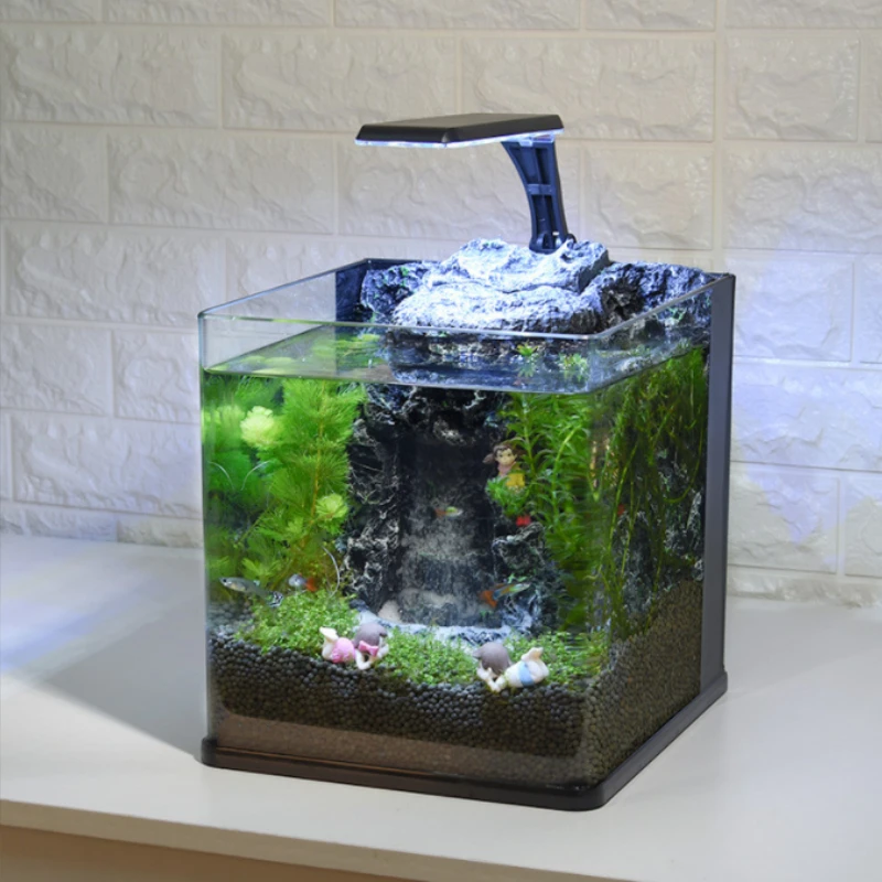 

Custom creative 3D Rockery Background Decor Desktop office home aquarium fish tank Glass Aquarium Kit