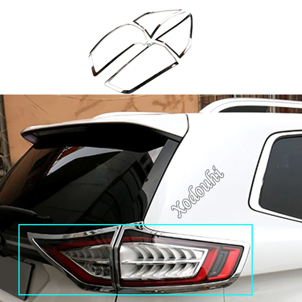 

For Ford Edge 2015 2016 2017 2018 2019 Stickers Cover Detector Abs Cover Trim Back Tail Rear Light Lamp Frame Parts Molding 4PCs