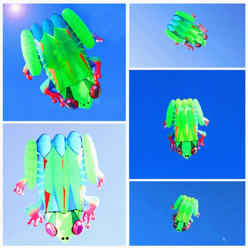 Бесплатная доставка 40 кв.м. большая лягушка мягкий воздушный змей нейлоновый