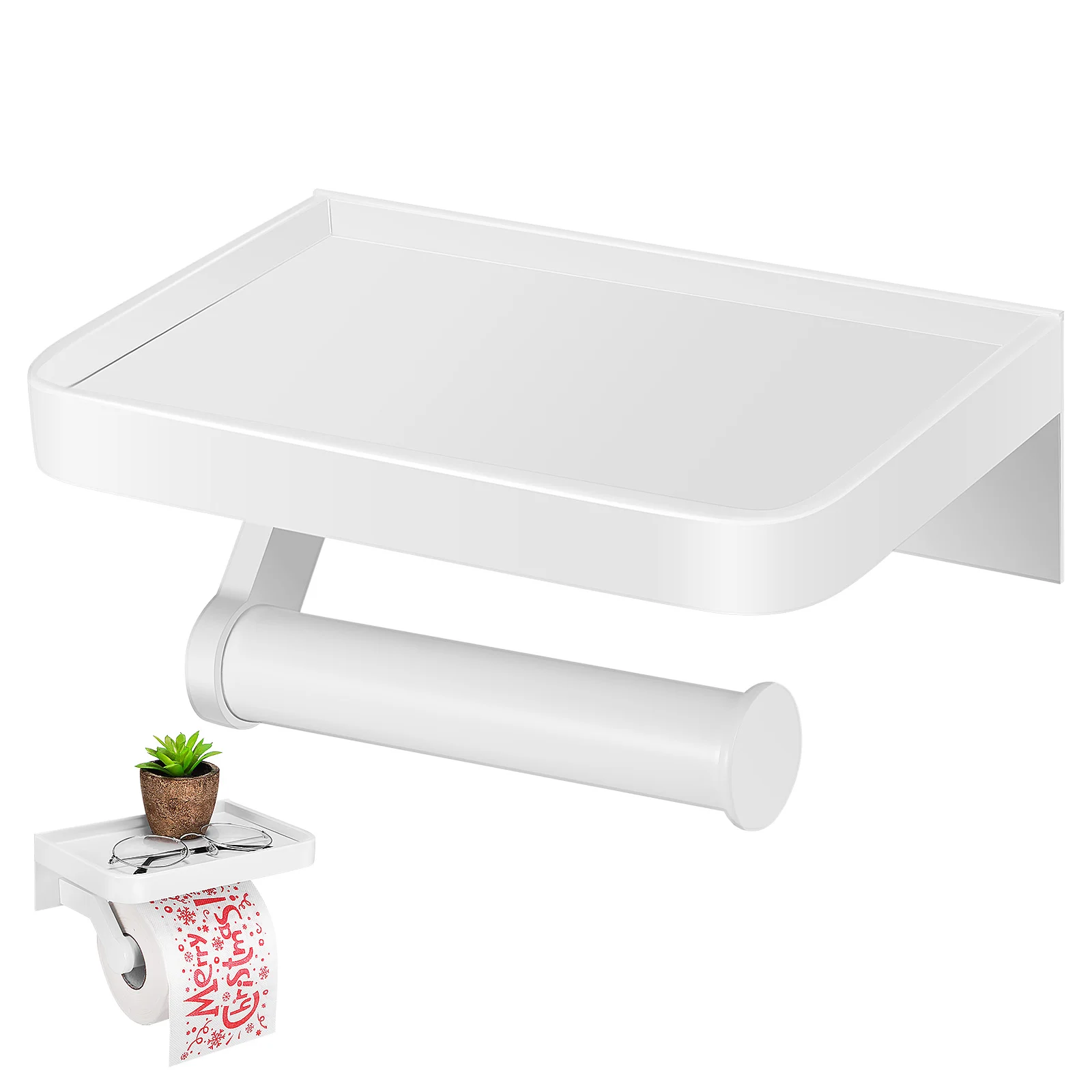

Toilet Paper Holder Wall Mount Storage Towel Tissue For Bathroom Toliet Holders