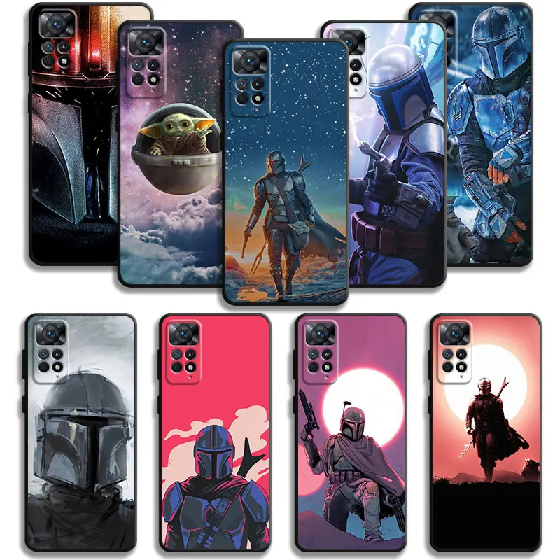 

The Mandalorian Yoda Galaxy Moon Phone Case For Xiaomi Redmi Note 11T 11S 11 10 8 Pro 9 9S 9T 8T for Mi 10 8 9A 9C 10C K40 K50