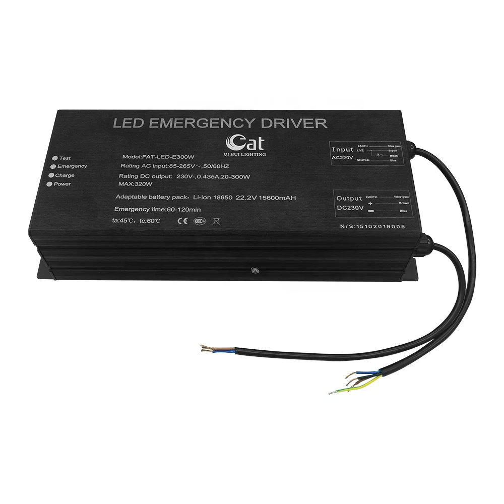 

Factory Direct CE Certificate 20-300W Battery Backup CE RoHS LED Emergency Driver