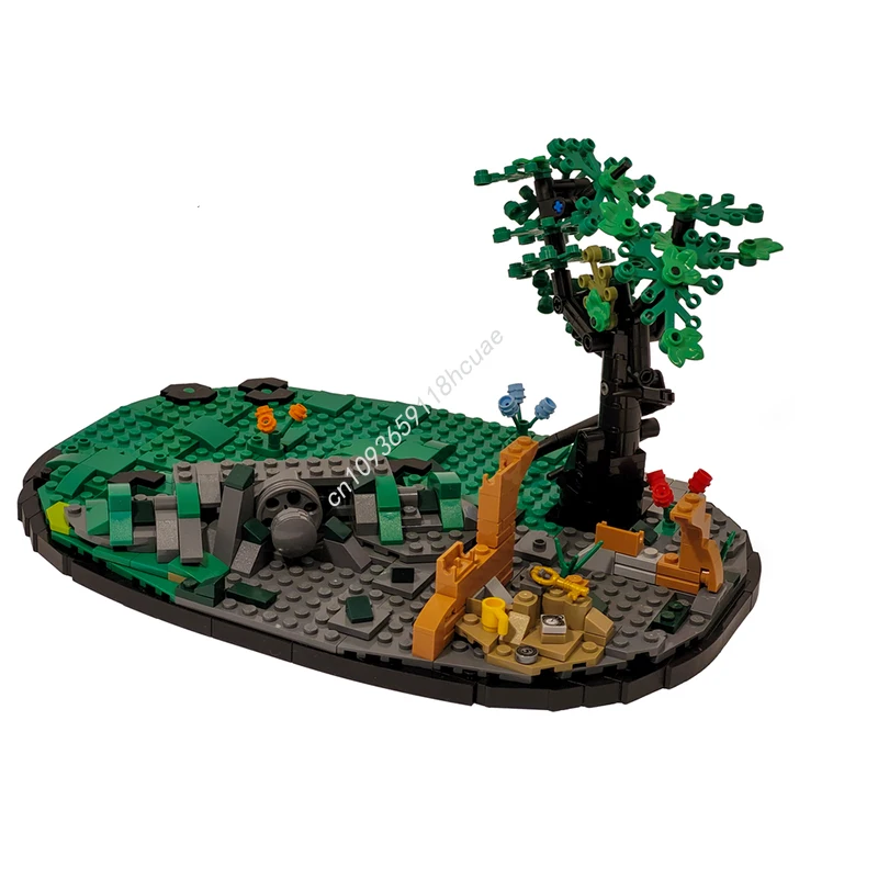 Фото 604 шт. MOC Base Thunderjaw Horizon Zero Dawn модель строительные блоки сборка идея детские игрушки рождественские подарки №1