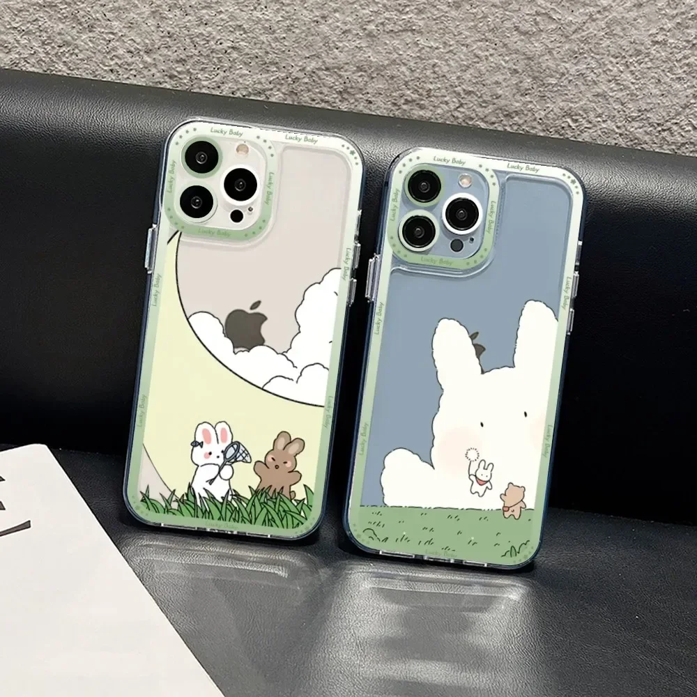 

Cute rabbit Phone Case For Samsung A 10 20 30 70 13 21 32 72 22 51 52 53 71 73 32 4g 32 5g Fundas