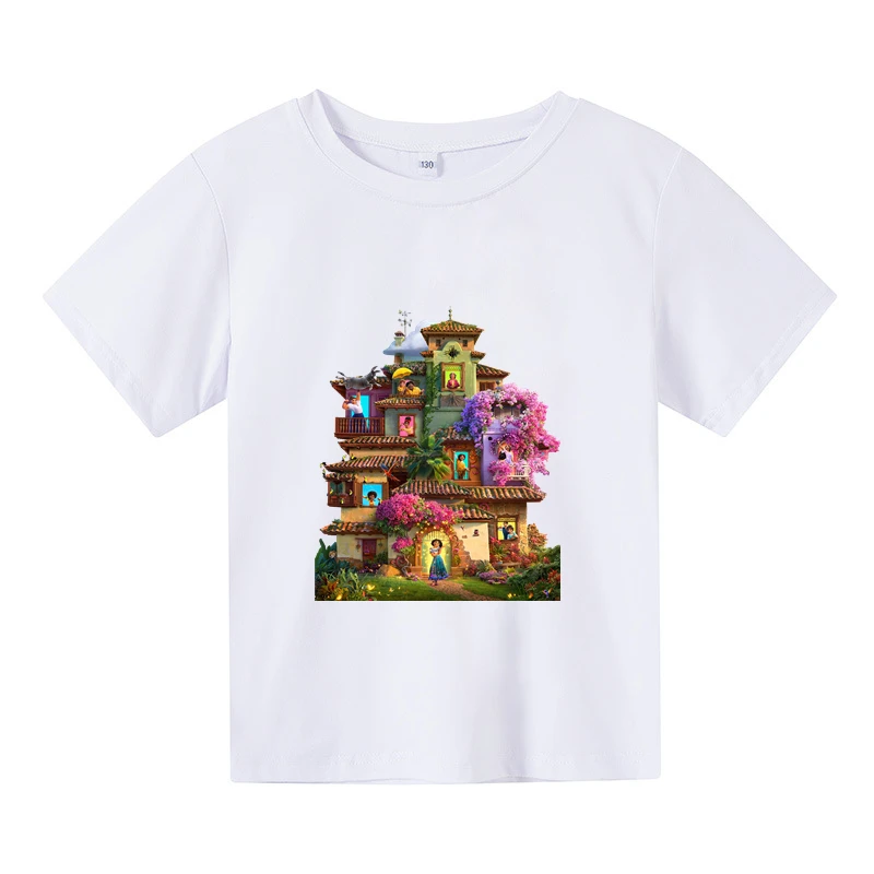 

Disney Encanto Printied Casual Graphic Tshirts Kids Impostor Fashion Boy Girl Children Short Sleeve Printed T-shirt Cool Tee