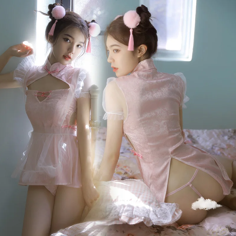 

Slutty Lingerie Cosplay Sexy Skirt Kawaii Lolita Lingerie Naughty Erotic Cosplay Fantasy Lingerie Maid Clothing Transparent Mesh