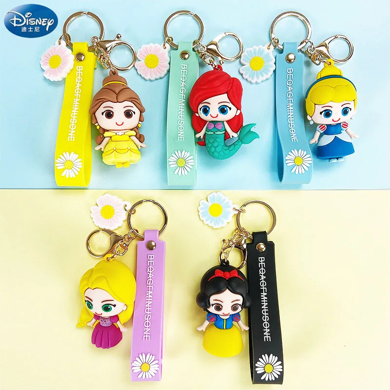 

Disney Cartoon Princess Series Key Chain Female Gift Key Chain Pendant Cute Mermaid