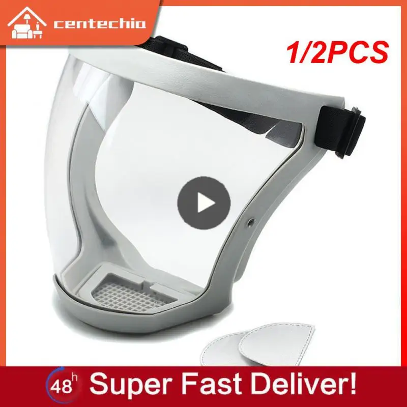 

1/2 шт., прозрачный защитный экран на все лицо для кухонных инструментов