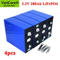 4pcs varicore 3 2v 280ah lifepo4 battery diy 12v 280ah rechargeable batteries for electric car rv solar energy storage system