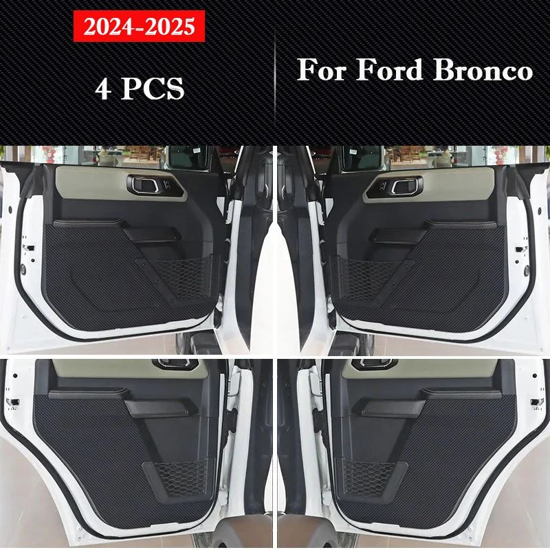 

Для Ford Bronco 2024 2025, противоударный коврик для двери автомобиля, защитная наклейка для перчаточного ящика, устойчивая к царапинам пленка, аксессуары для интерьера