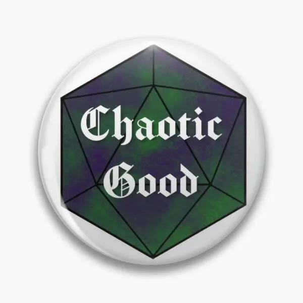 

Chaotic Good Alignment D20 Customizable Soft Button Pin Metal Jewelry Lover Brooch Creative Cute Women Lapel Pin Gift Hat