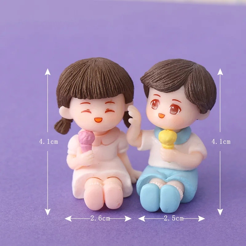 

Миниатюрные фигурки для сада из пластика, набор из 2 штук