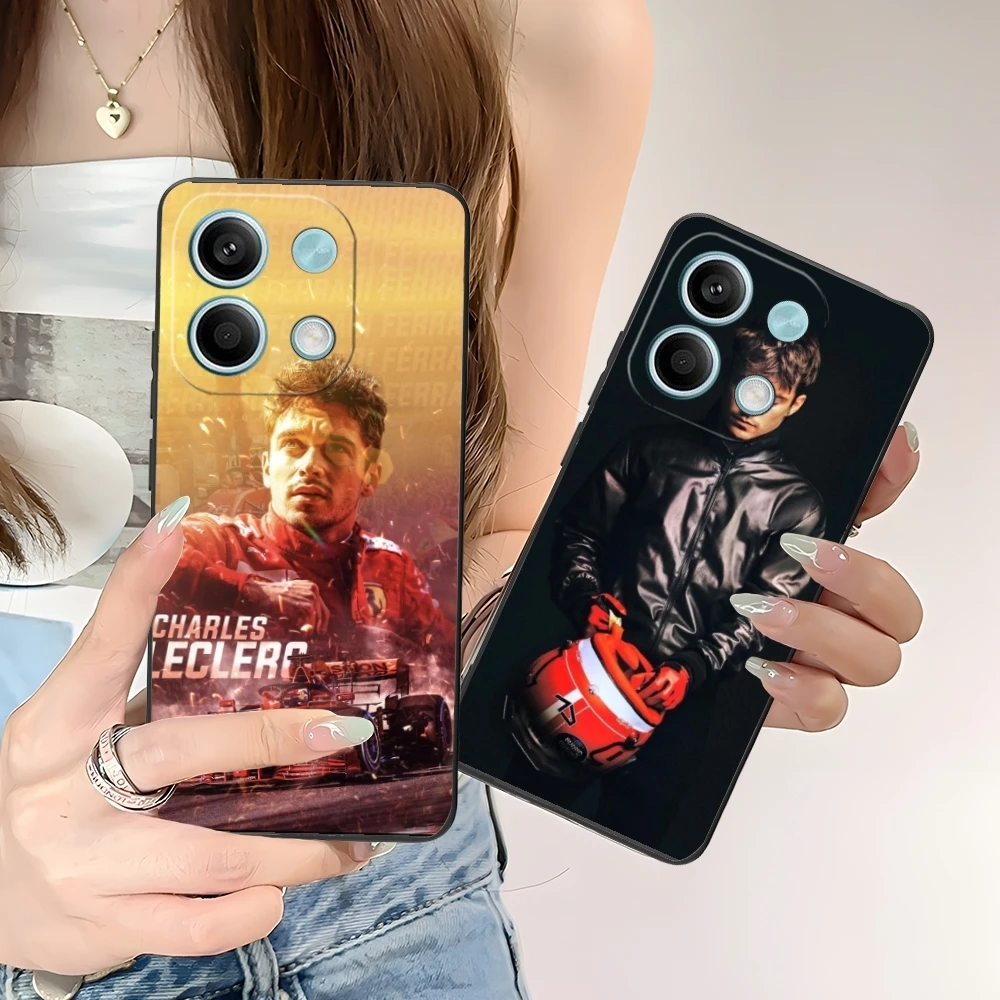 Чехол для мобильного телефона F1 Charles lock Xiaomi POCO M6 M5 M4 M3 X6 X5 X4 X3 F6 F5 F4 F3 F2 C40 Pro GT 5G черный