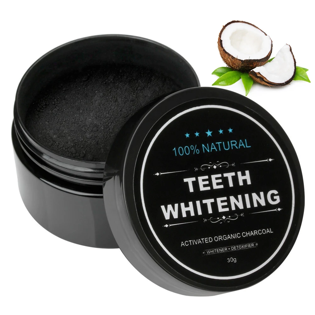 Coconut Shells Activated Carbon Teeth Whitening Organic Natural Bamboo Charcoal Toothpaste Powder Wash Your Teeth White 30g