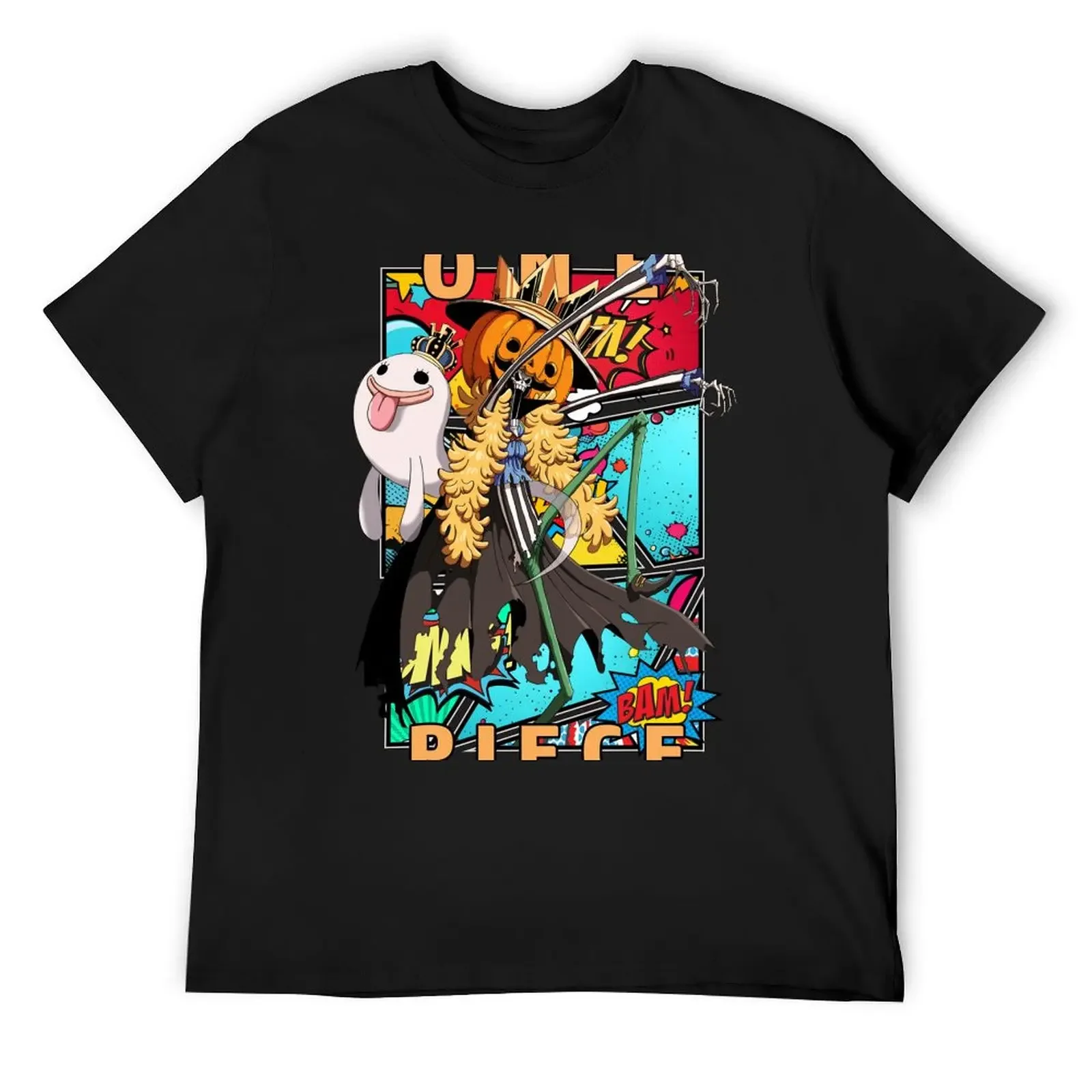 Футболка Brook Soul King Comic с аниме-дизайном тяжелые весы топы больших размеров большие