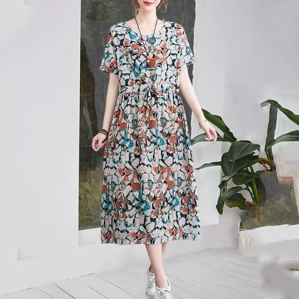 

Элегантное женское платье, моющееся женское платье, облегающее летнее женское длинное платье с принтом, декоративное