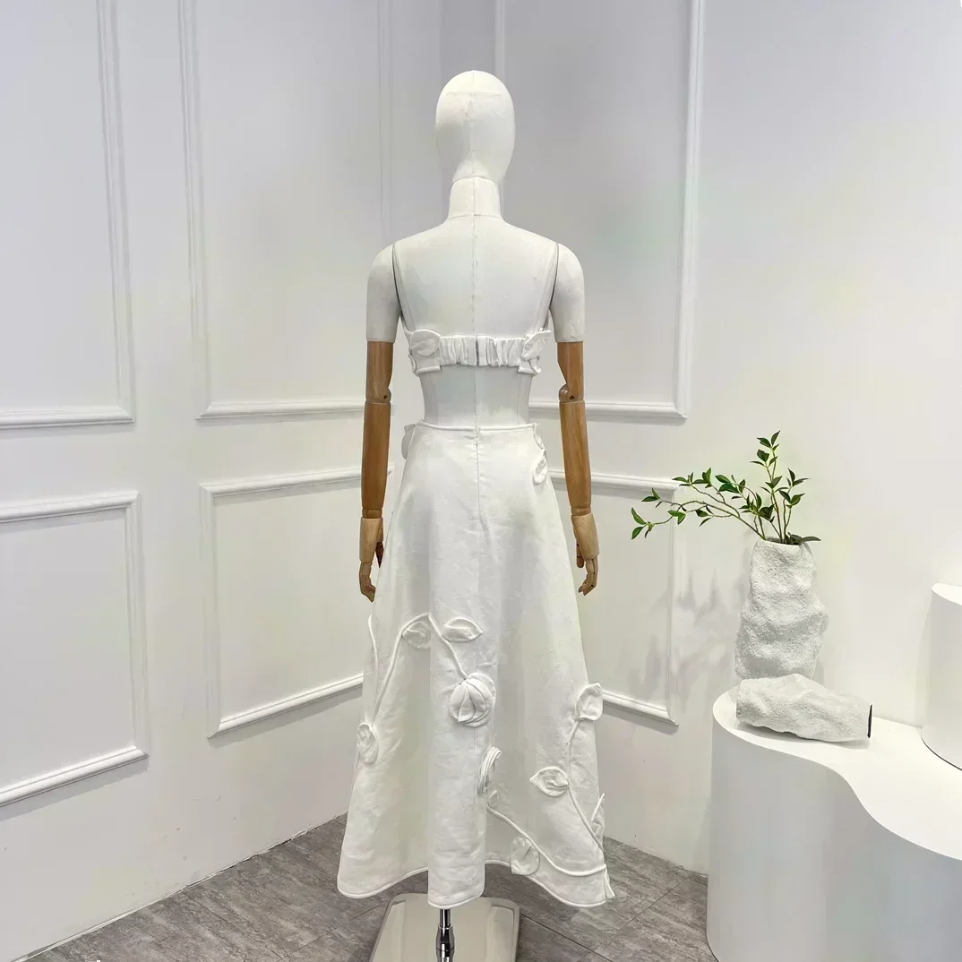 Льняное Новое поступление 2023 винтажный комплект высшего качества с оборками и