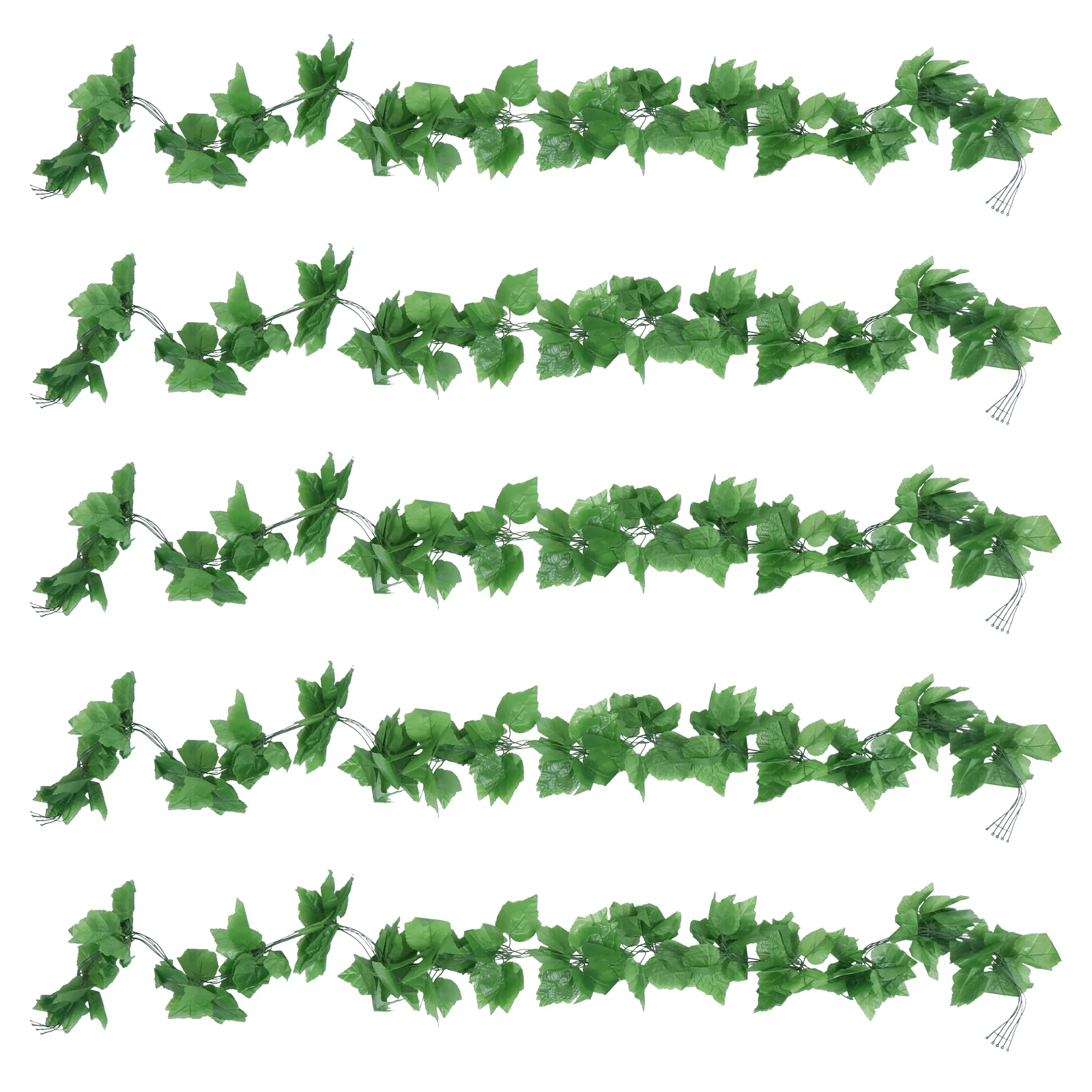 

5pcs Artificial Grape Leaves Ivy Plant Leaves Home Garden Wall Decoration