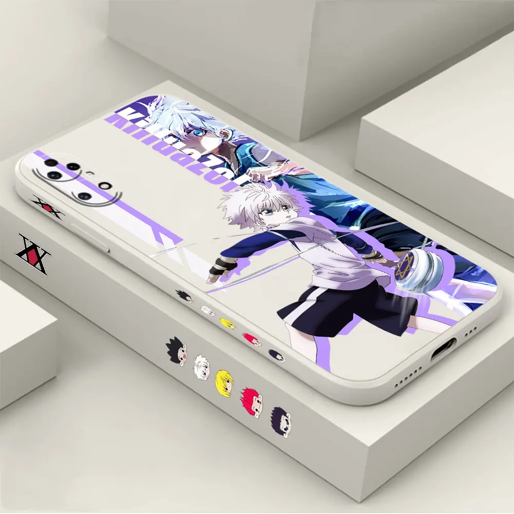Hunter X Hunter Killua Zoldyck Phone Case For Huawei P60 P50 P40 P30 P20 Mate 50 40 30 20 20X 10 Colour Liquid Silicone Cover