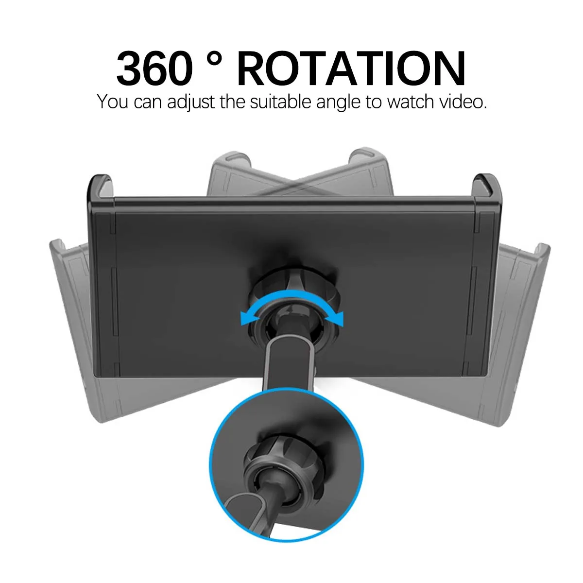 universal 360° rotation car back seat headrest mount holder phone holder stand for ipad 7 14 inch electronic equipment device free global shippin
