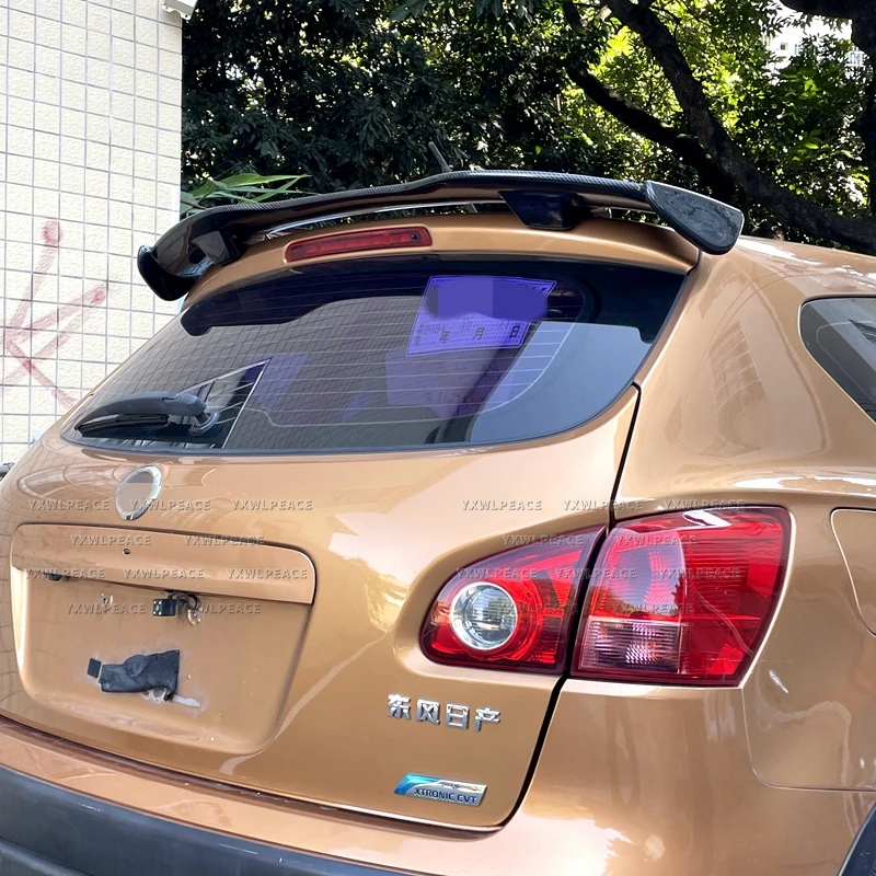 

Спойлер для Nissan Qashqai 2008-2015, АБС-пластик, углеродное волокно, хэтчбек, крыша, заднее крыло, комплект кузова, аксессуары