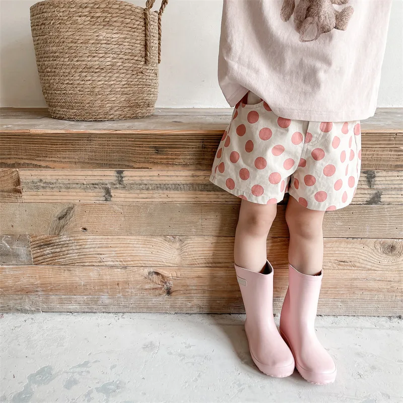 

2022 New Summer Baby Shorts Children Girls Polka Dot Pants Kids Girl Casual Cotton Shorts Cute Toddler Short Shorta