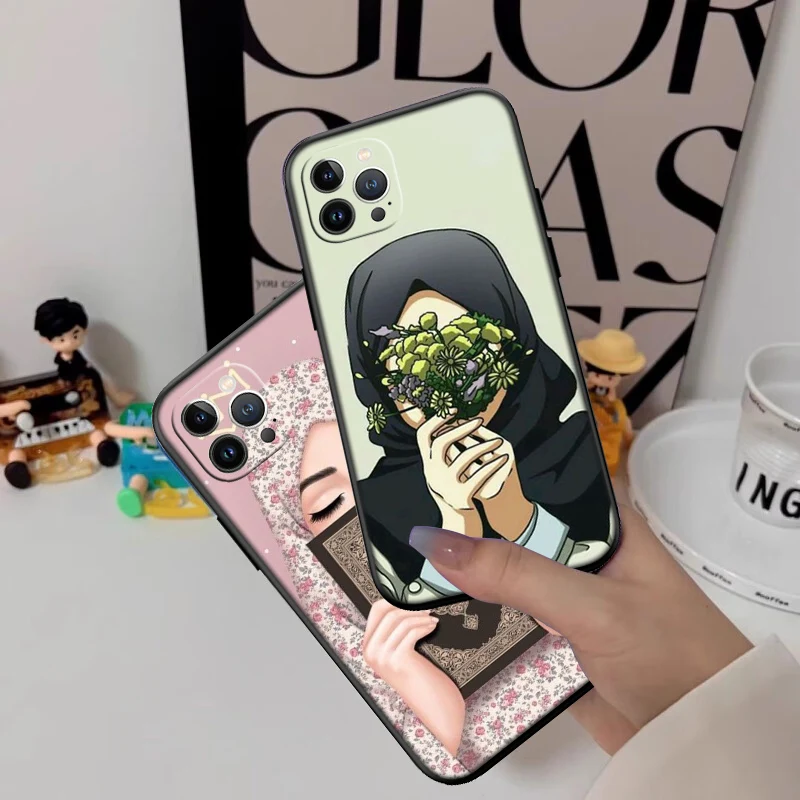 Чехол для телефона IJ40 Muslim Girls Hijab Maxim, новый, высококачественный, для iPhone SE X XS XR 16E 17 11 Pro Max 8 7 6 6s Plus Air (art.: 3920db8b4e026) - 3920db8b4e026