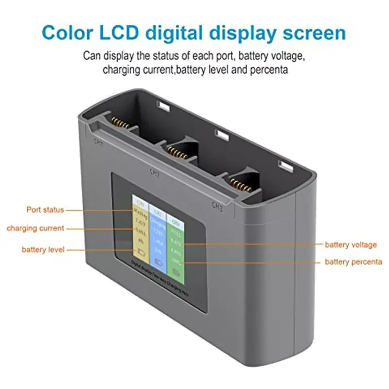 Зарядное устройство для DJI Mavic Mini 2 зарядное SE двухсторонний дисплей зарядный