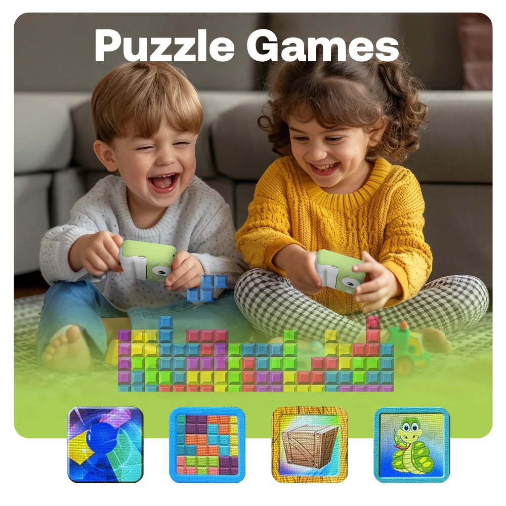 9IMOD Kids Camera Instant Print 2.4 inch 1080P Children Digital Photo Video Camcorder Toy with 10X Zoom TF Card