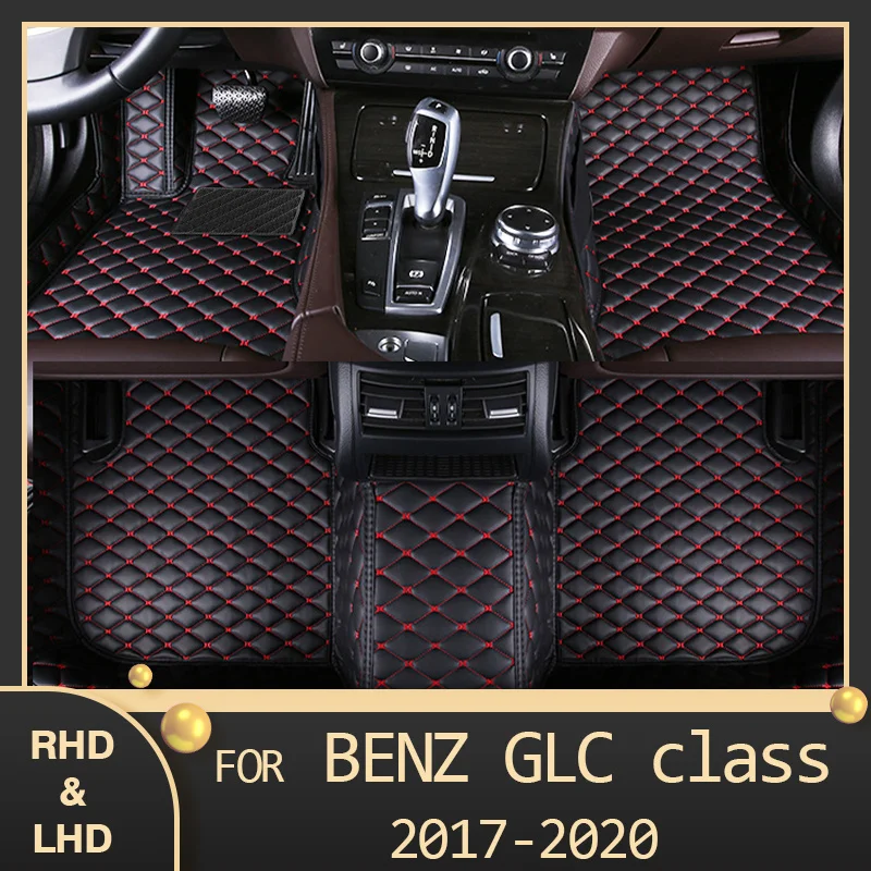 

MIDOON Car floor mats for BENZ GLC class X253 C253 2017 2018 2019 2020 Custom auto foot Pads automobile carpet cover