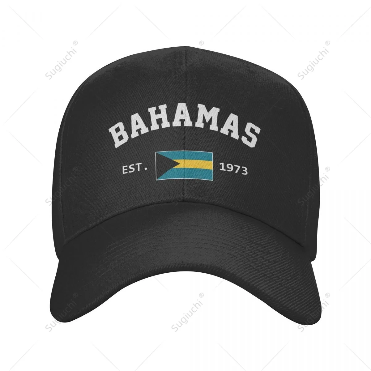 Фото Бейсбольная кепка унисекс Bahamas EST.1973, регулируемая, с козырьком, для защиты от солнца, для мужчин и женщин, на День независимости Багамских островов №2