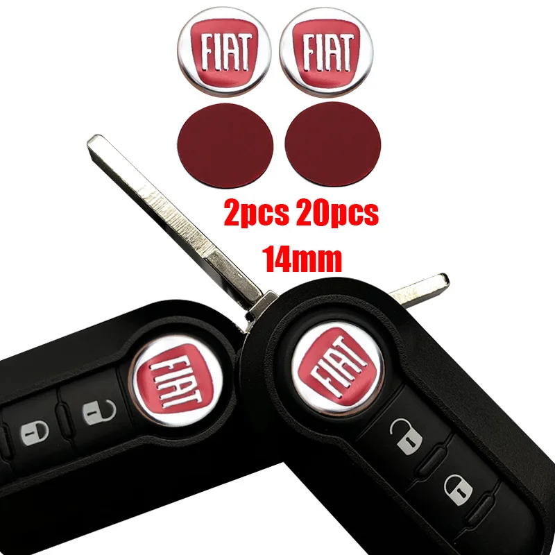 2 шт. 20 14 мм 3D Алюминиевый Автомобильный логотип брелок для ключей декоративная