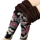Женские утепленные бархатные брюки, облегающие эластичные леггинсы-карандаш с высокой талией, кашемировые брюки, A51, Осень-зима 2022