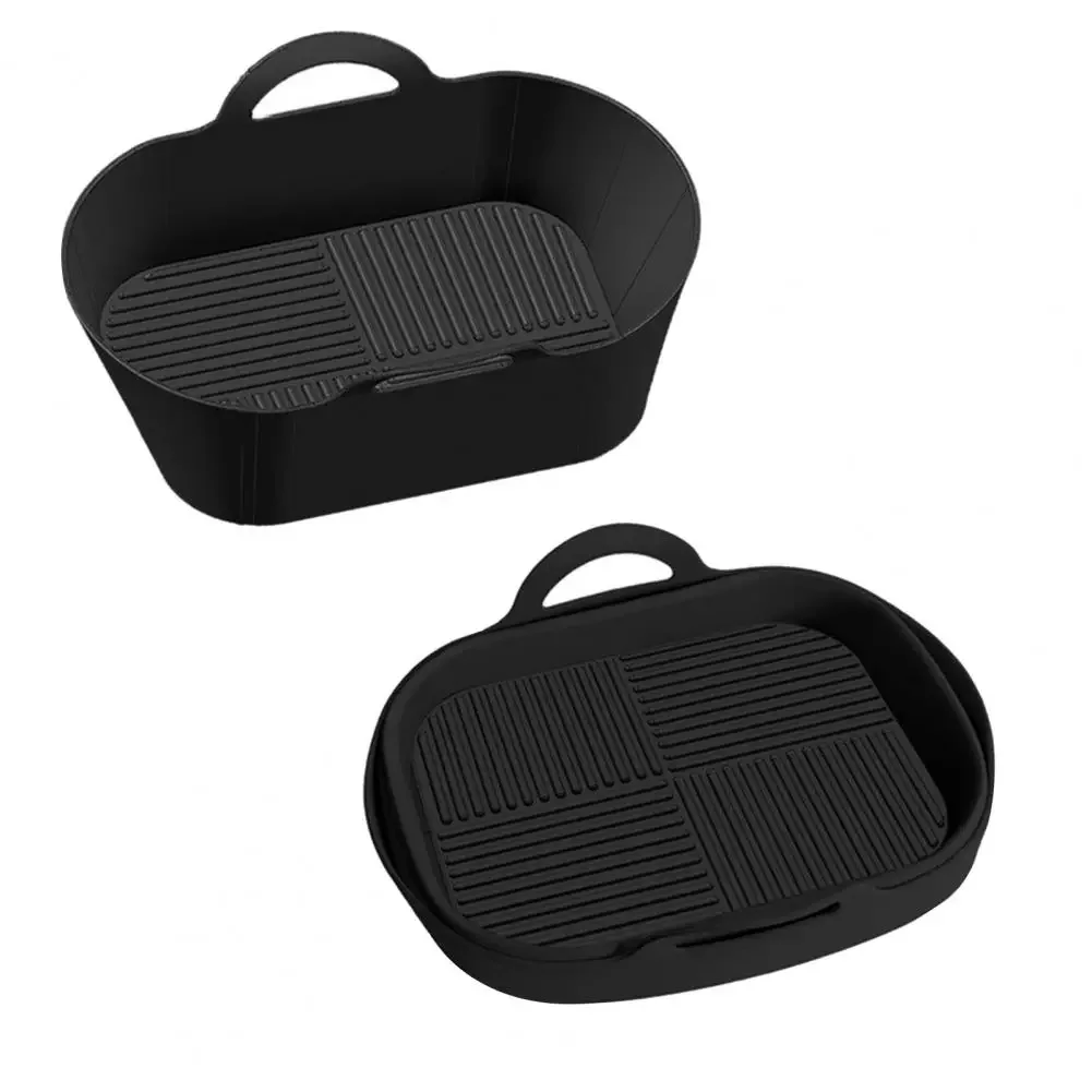 

Fryer Pan Convenient Non-Stick Anti-wear Silicone Air-Fryer Liners Household Barbecue Supplies for Party