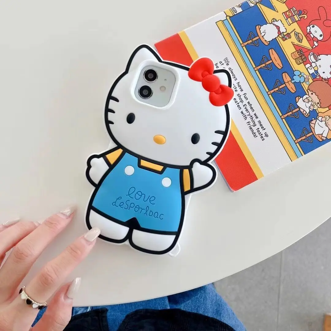 

For IPhone 7 8 Plus Case Cartoon Cute Bowknot Cat Cover for IPhone 11 12 13 Pro X XR XS Max Shockproof Phone Case IPhone 13 Case