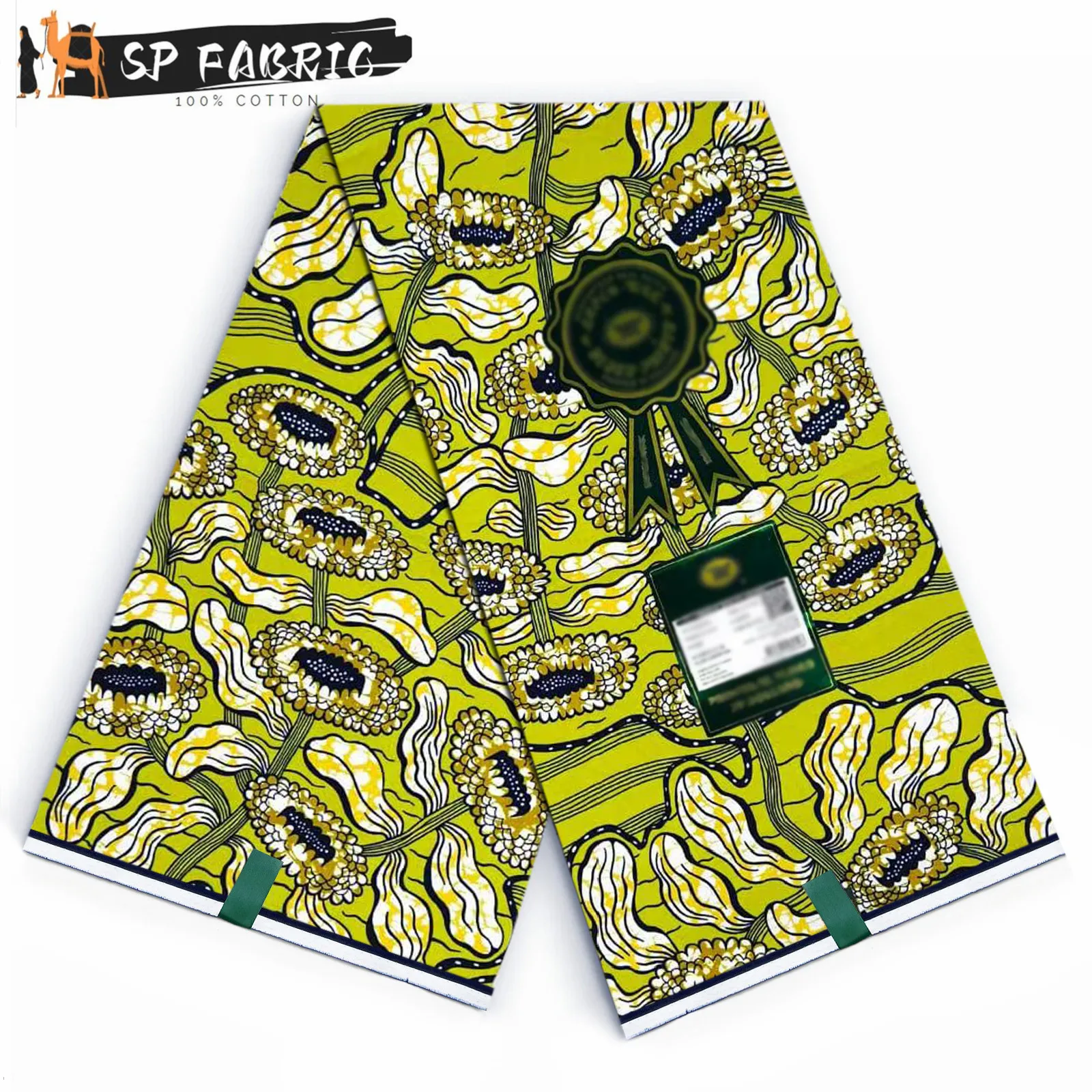 Супер ткань 100% оригинальная настоящая Анкара африканская восковая с блочным