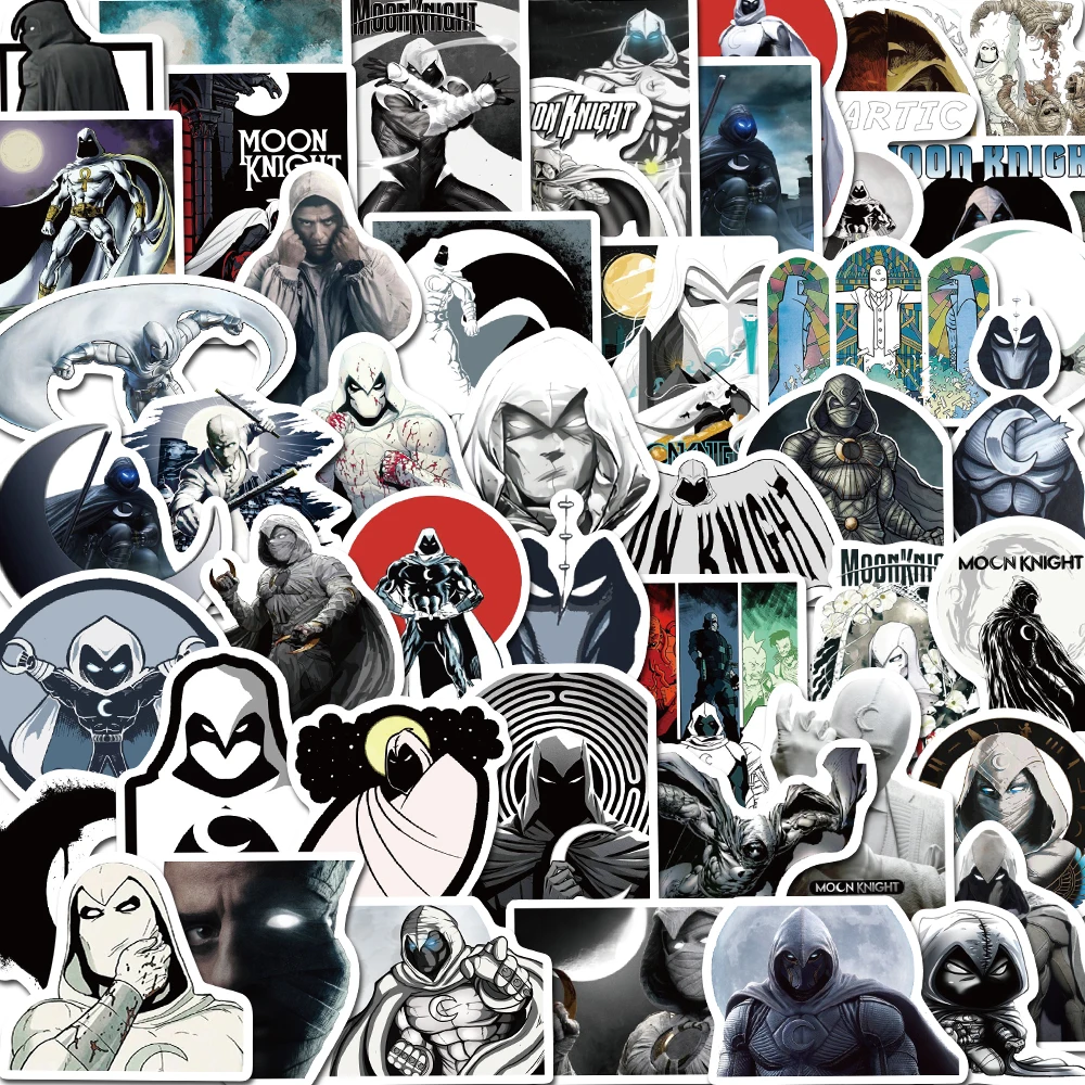 

New10/50 Pcs Superhero Moon Knight Movie Anime Graffiti Stickers DIY Phone Laptop Luggage Wall Notebook Marc Spector Sticker Gi
