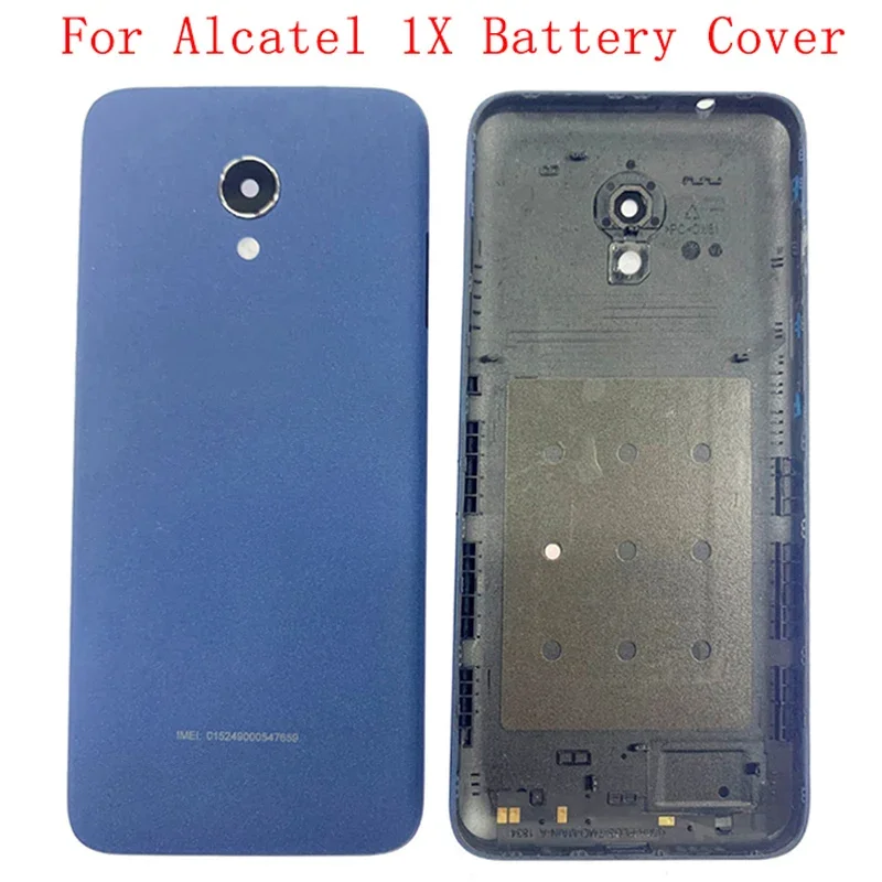 Задняя крышка корпус задней двери для Alcatel 1X 5059 батарейного отсека с объективом