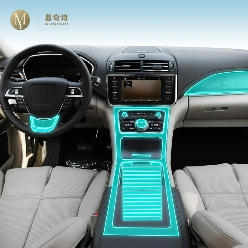 Для Lincoln Continentai 2019-2022 защитная пленка для салона автомобиля прозрачная