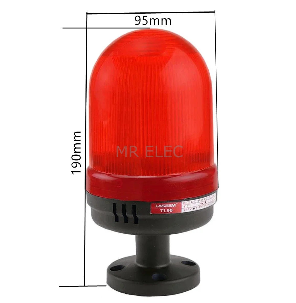 Светодиод со звуком стробоскоп сигнальная лампа желтый синий красный зеленый