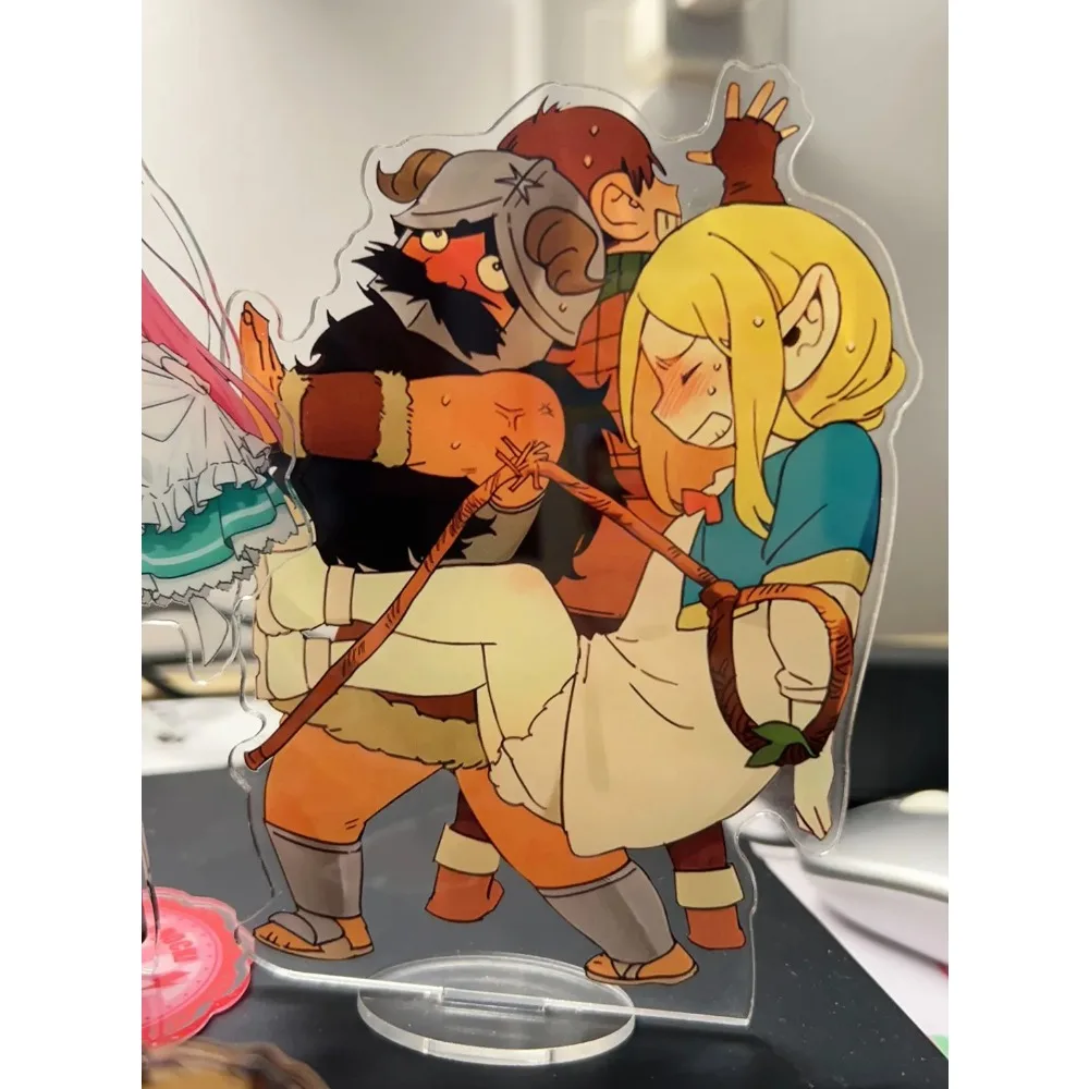 Фото Вкусный в Dungeon акриловая фигурка-подставка Senshi Marcille аниме периферийные устройства милый мультфильм нежный акриловый настольный орнамент №3