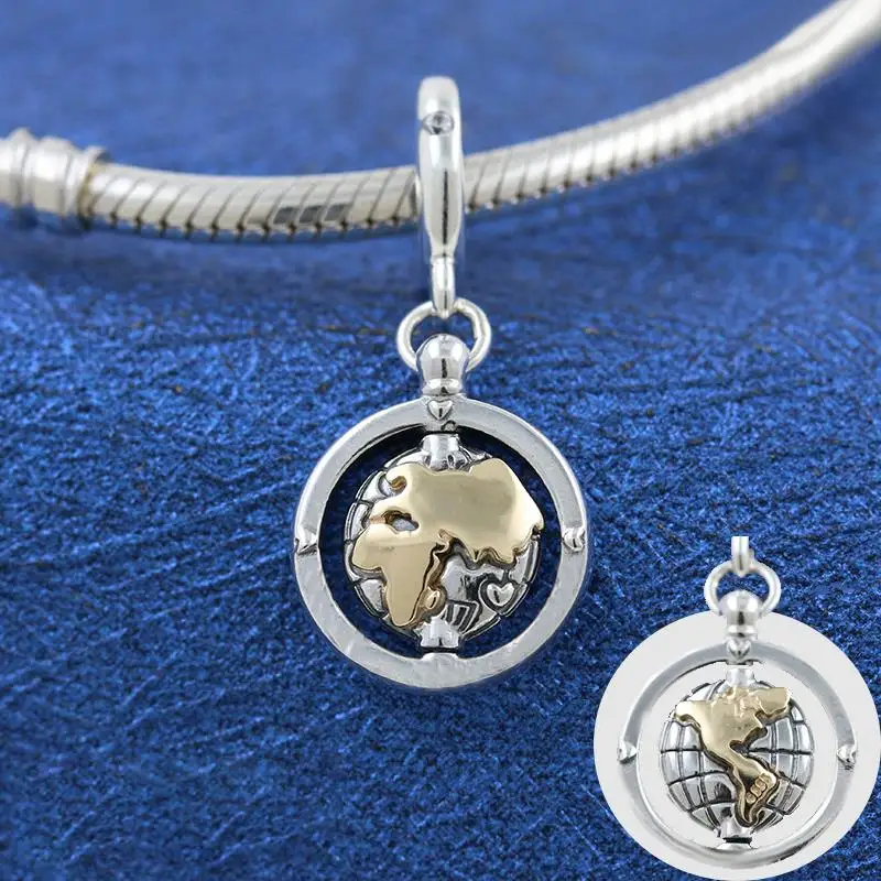 

Женский браслет с подвеской «Золотая Земля»